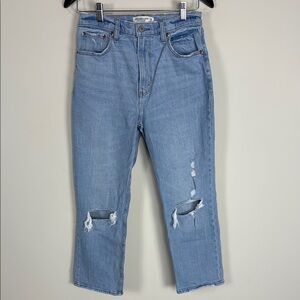 Abercrombie & Fitch The Ankle Straight Ultra‎ High Rise Jean Size 28/6s
